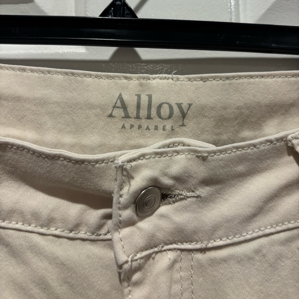 ALLOY Emma Midrise Skinny Beige Tall Jeans - Picture 3 of 4